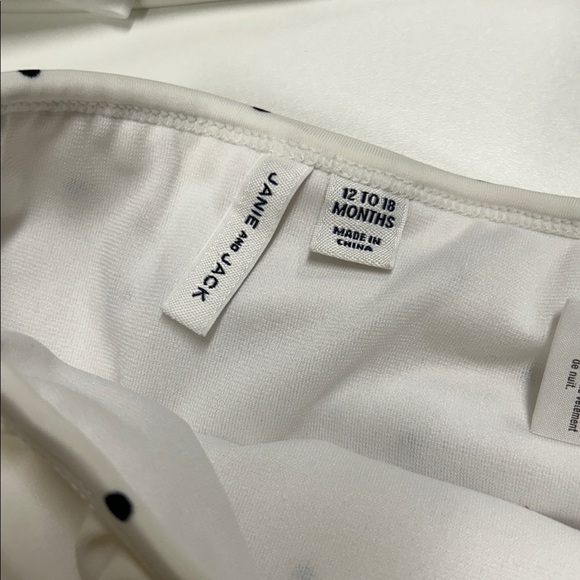 Toddler Janie and Jack Cream Polka Dot Bikini Set - Picture 4 of 4